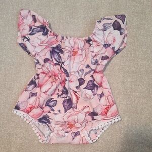 Floral Baby Romper,